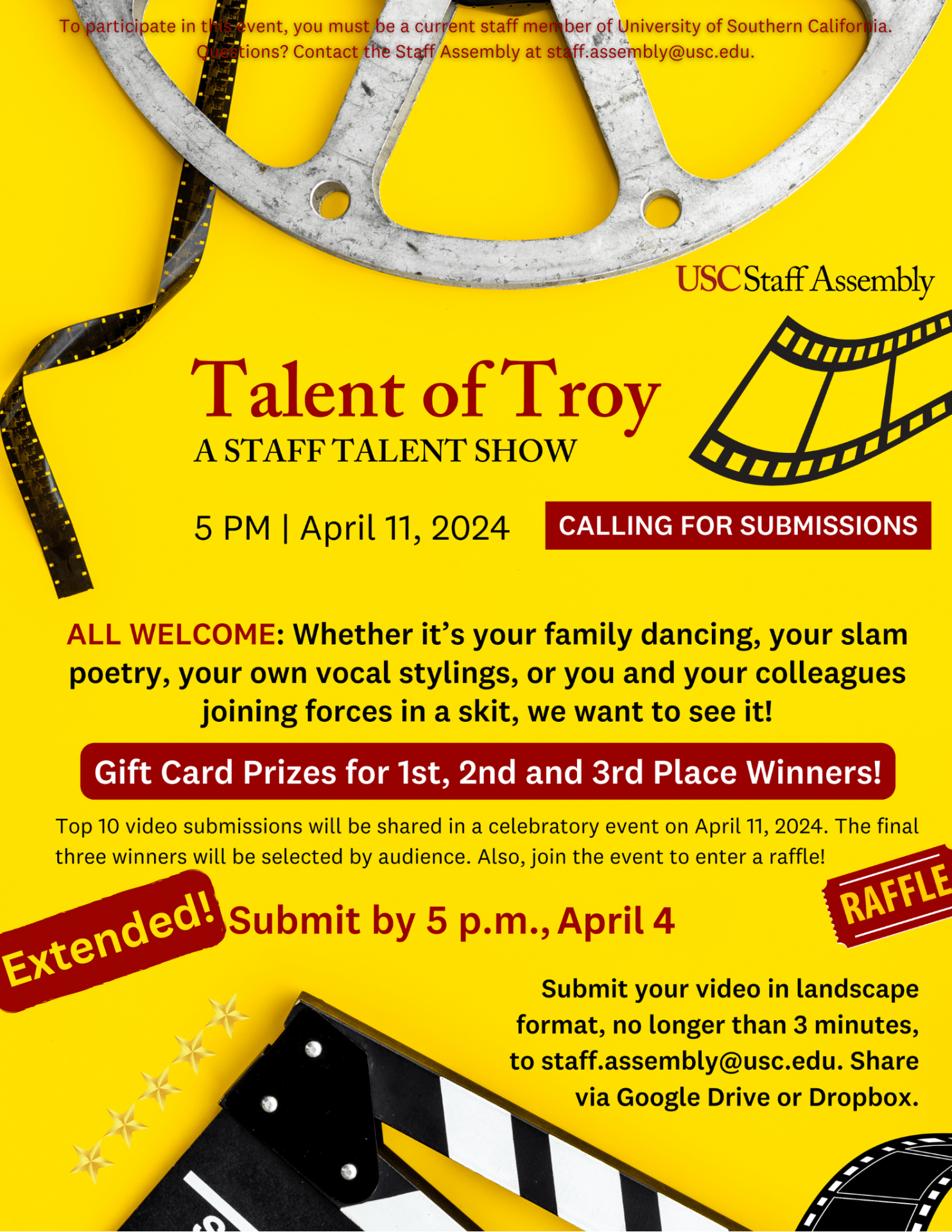 Talent of Troy info sheet